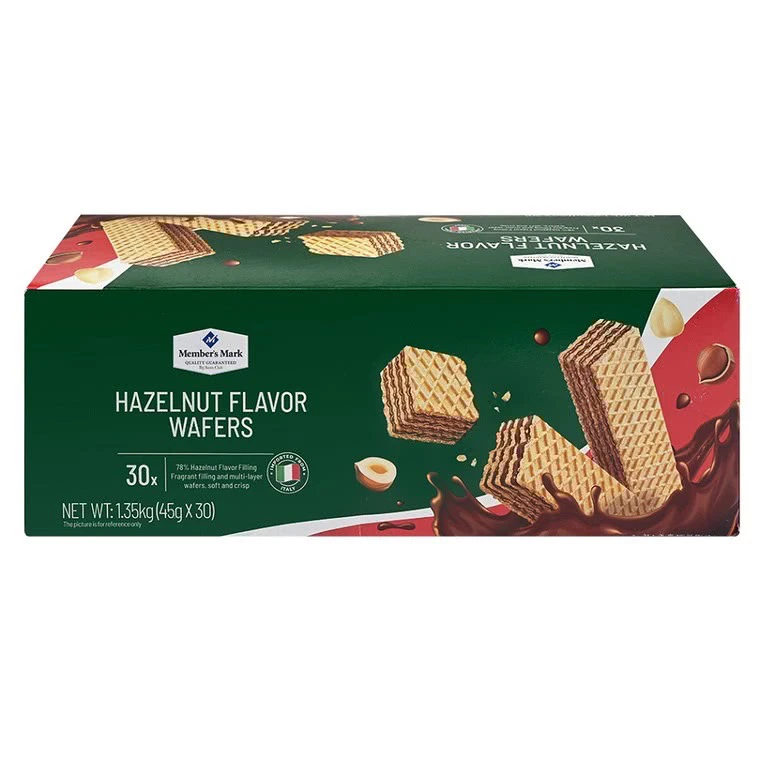 山姆 Member's Mark榛子味威化饼干 1.35kg(45g*30)