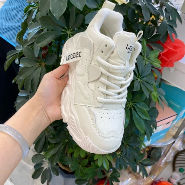 5292-2加绒百搭舒适圆头保暖高帮鞋鞋子老爹鞋