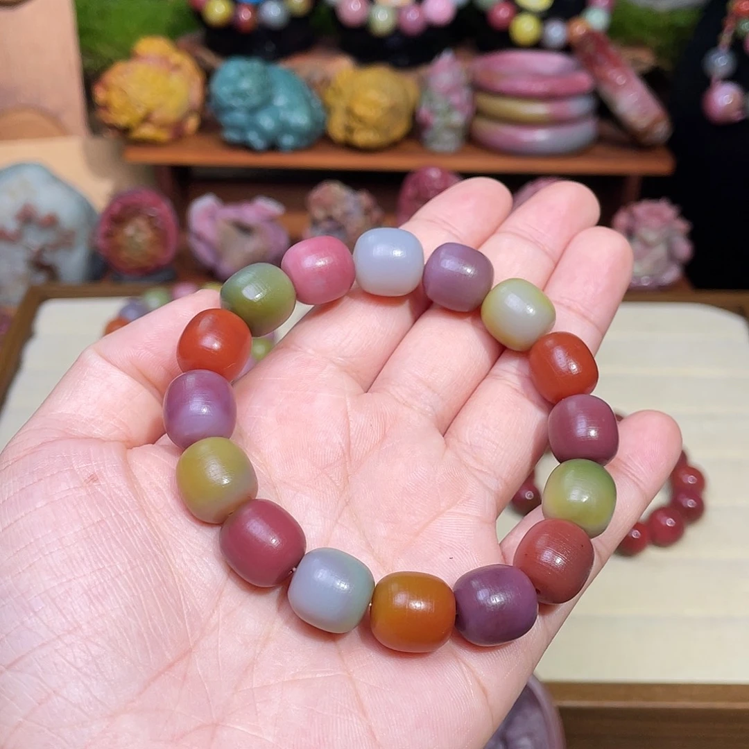 L***3玛瑙/玉髓未镶嵌珠宝半成品盐源玛瑙高品老型手串