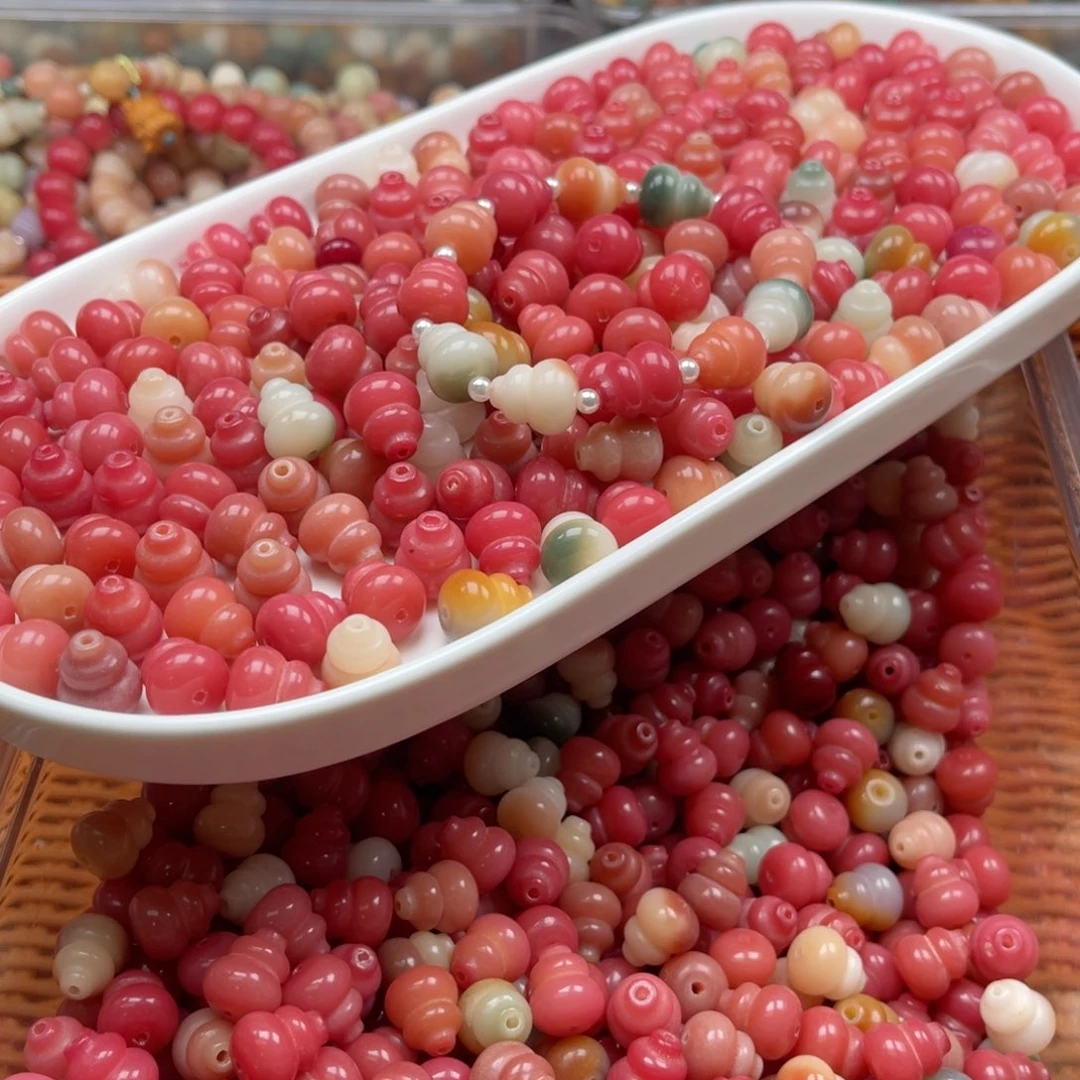 吊坠白玉菩提d x13/12mm/40颗混色葫芦瑕