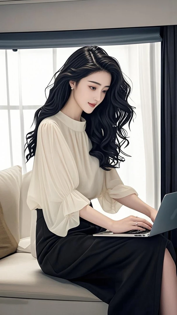 SS984温柔杏色独特气质韩版上衣女夏季设计感小众优雅小衫洋气