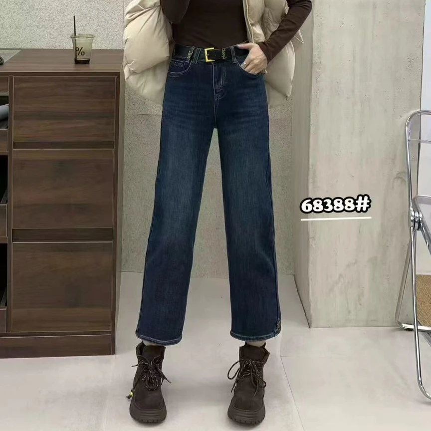 2025新款加厚直筒牛仔裤68388