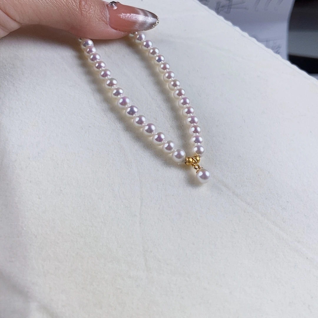 淡水珍珠手绳银S925镶嵌