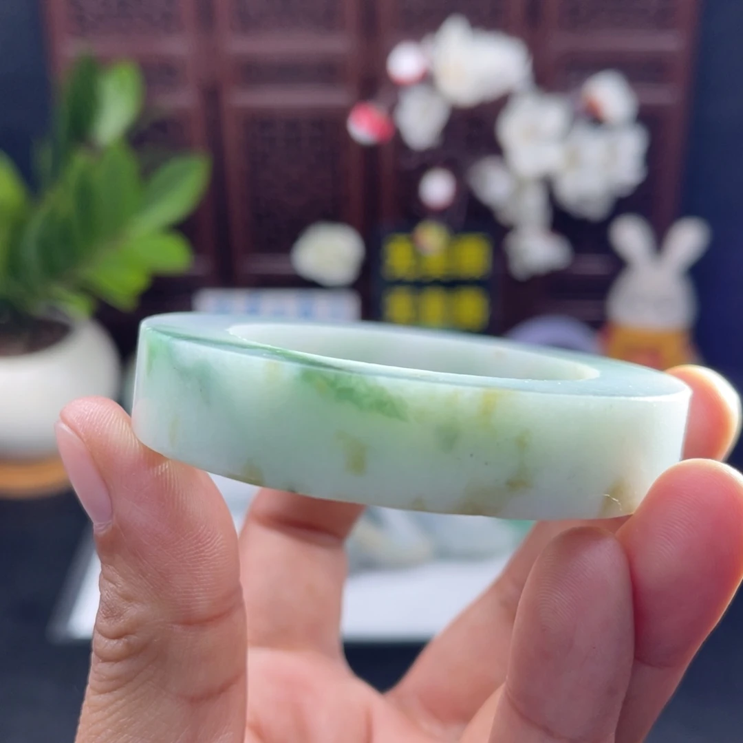 定制翡翠未镶嵌49-55正圈手镯