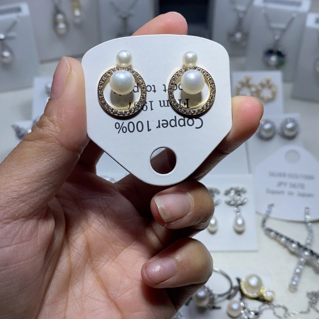 耳饰未镶嵌淡水珍珠