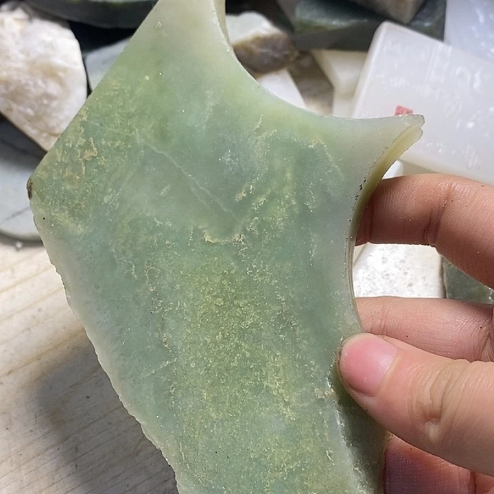 透闪石质玉珠宝半成品未镶嵌