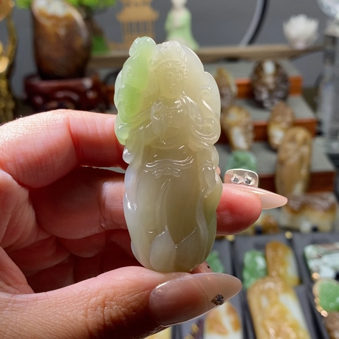 和田玉吊坠(不含链)未镶嵌