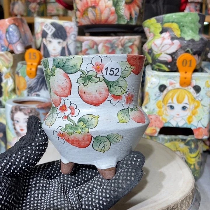 红陶景德镇艺术手绘作品