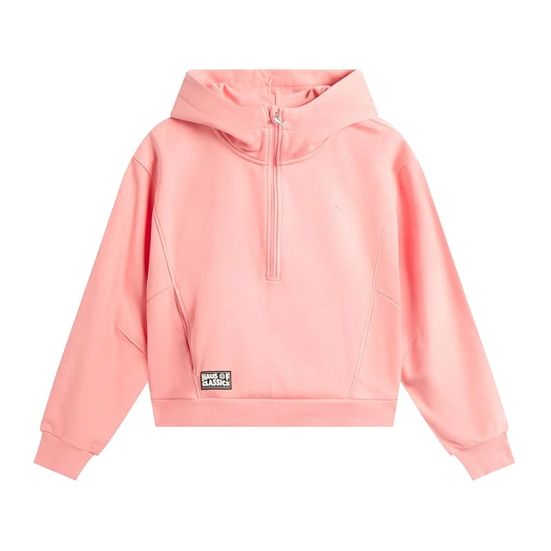 PUMA彪马官方黑标女装运动服保暖连帽针织卫衣631553