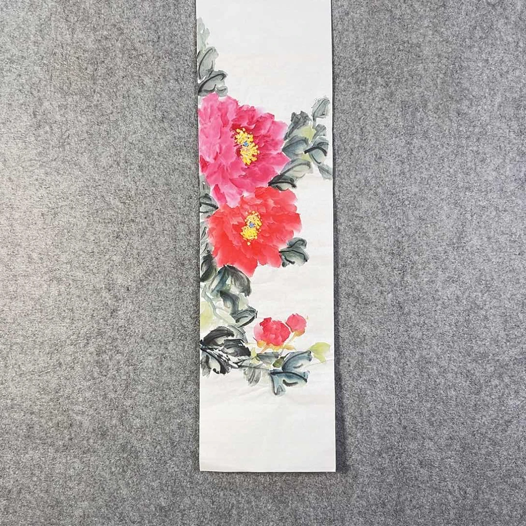 国画575 花鸟在此处飞翔也不太方便呀