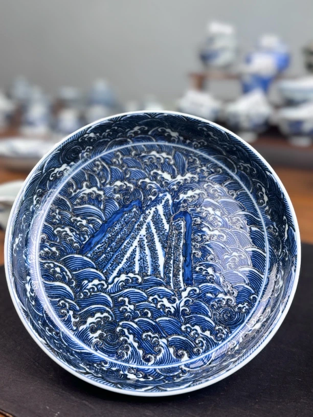 江崖海水纹壶承壶承