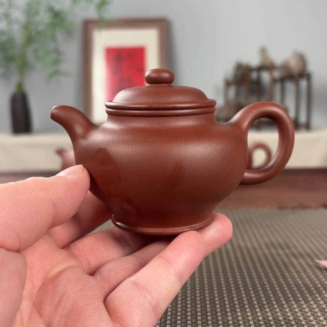紫砂茶壶龜***木微瑕黄龙山原矿紫砂壶