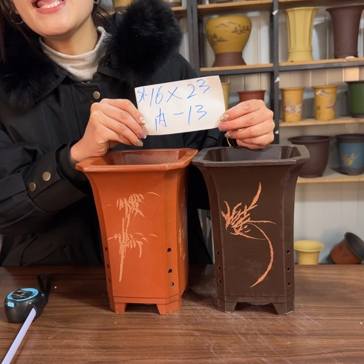 紫砂花盆紫砂花盆精品花盆