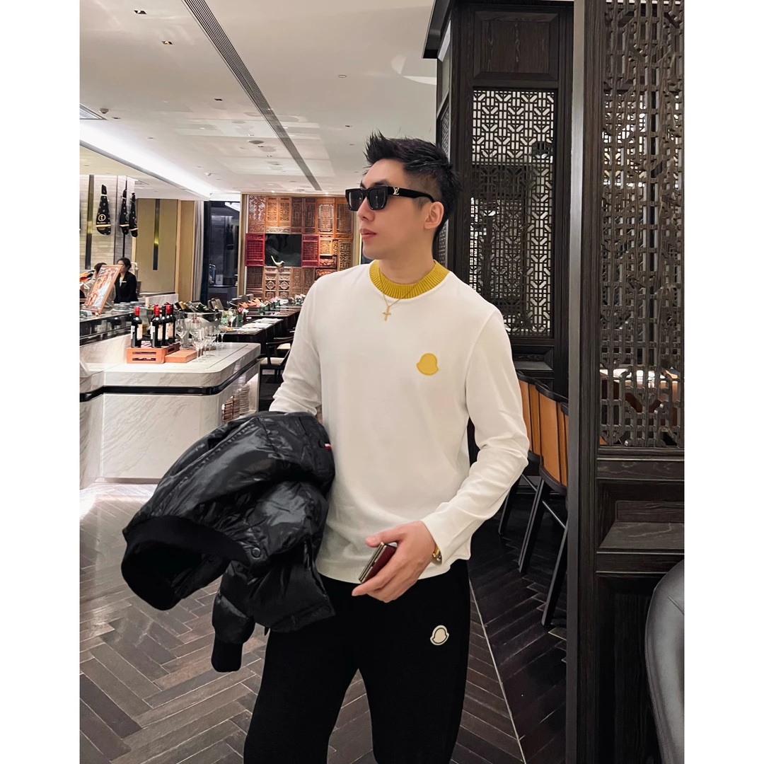 【摩登长袖】秋冬弹力莫代尔潮男保暖基础打底男士长袖休闲修身款