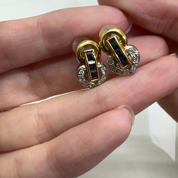 未镶嵌钻石耳饰成品