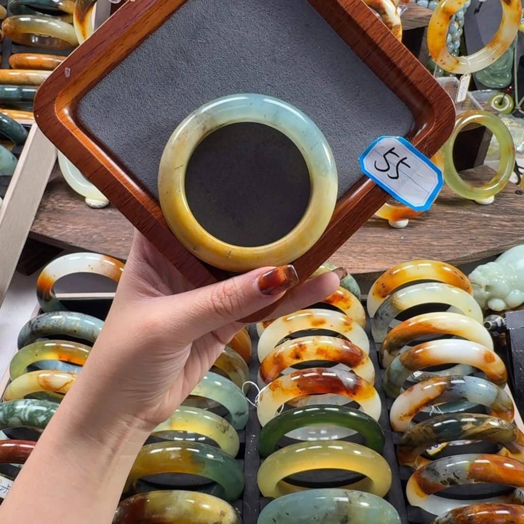 蛇纹石玉合金手镯