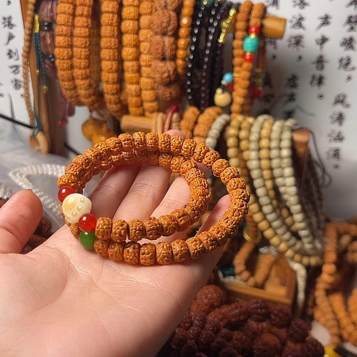 金刚菩提吊坠藏式双圈