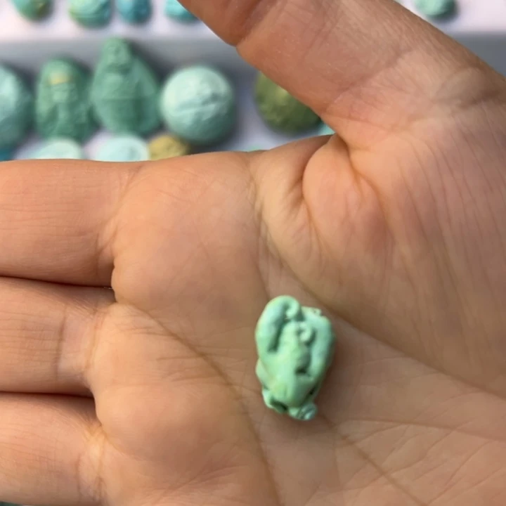 绿松石合金颈饰k****n原矿绿松石