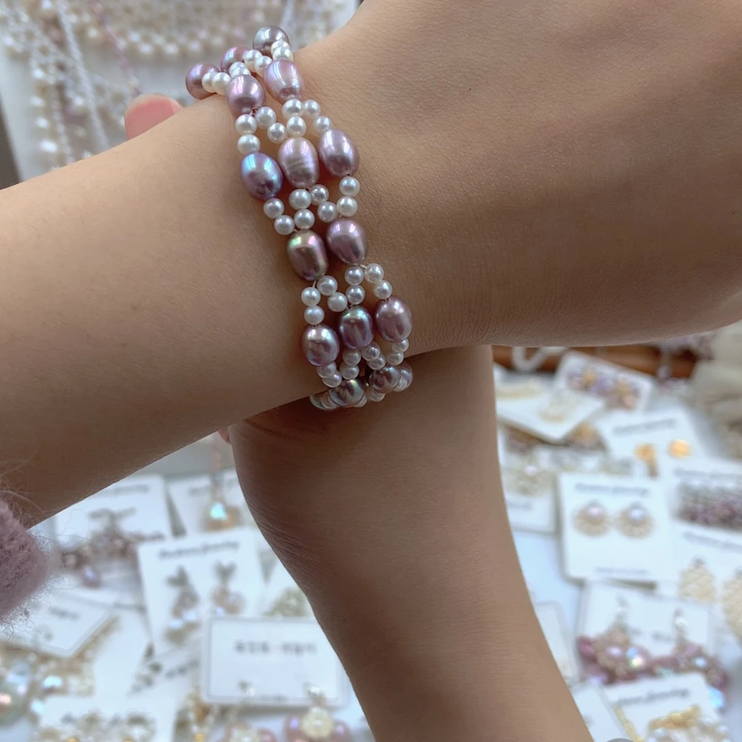 颈饰合金淡水珍珠