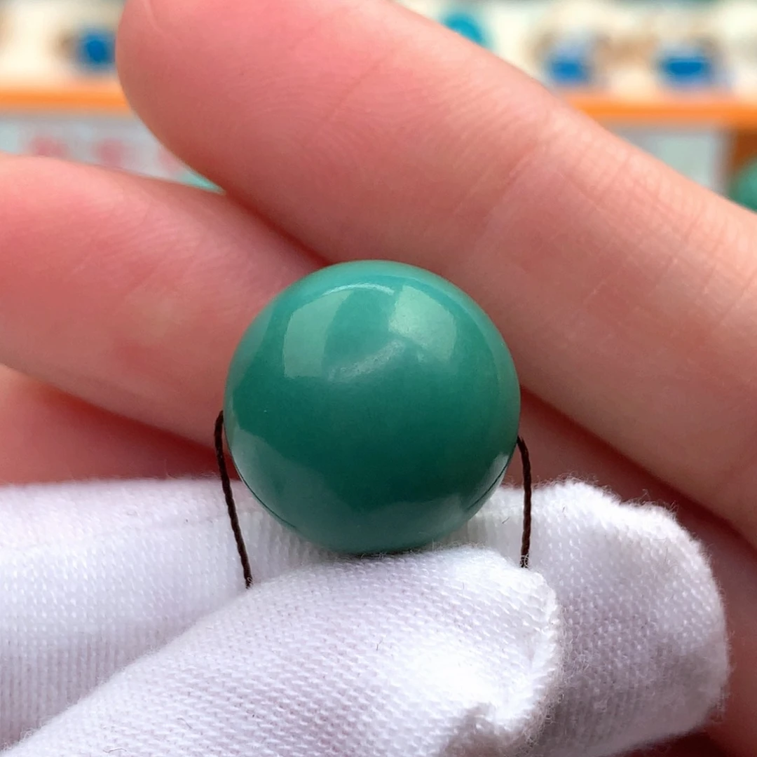 未镶嵌绿松石圆珠