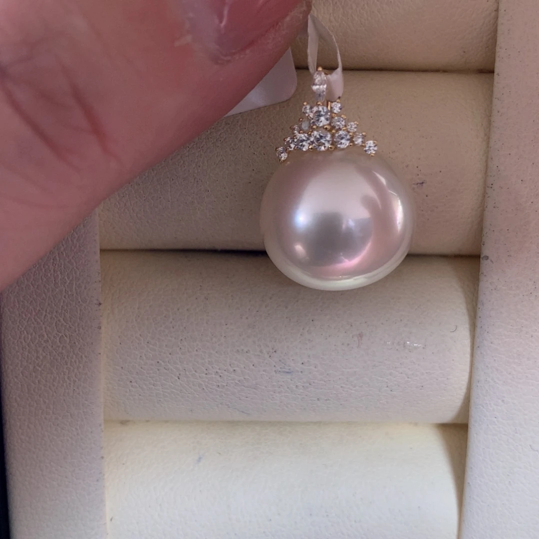 海水珍珠颈饰18K金镶嵌