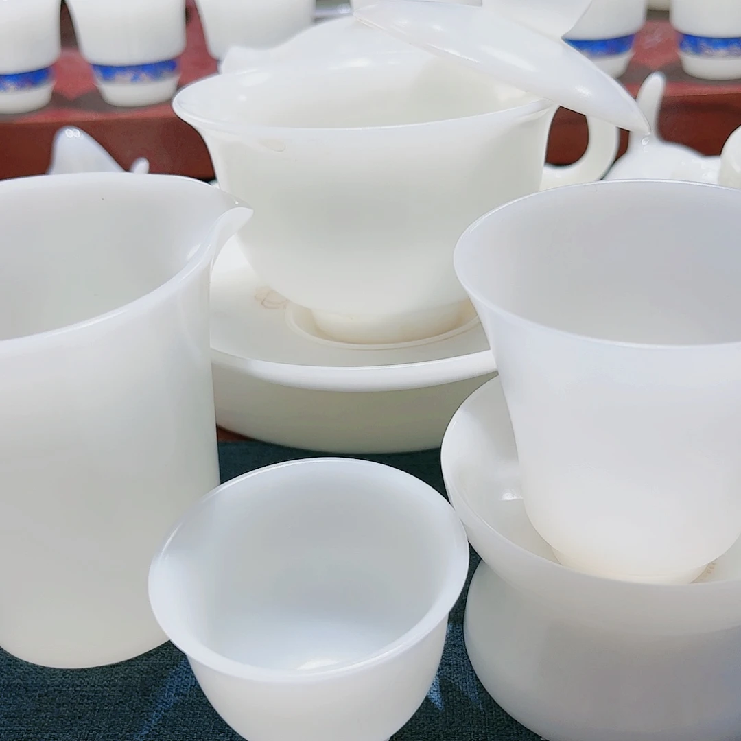 瓷片素烧璞玉150cc➕6杯套组礼盒