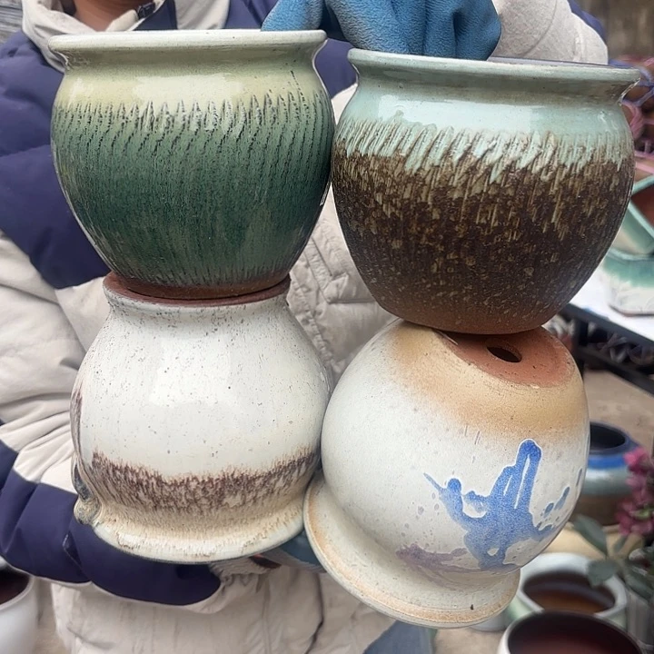 紫砂茶碗四个孤品口径13-14