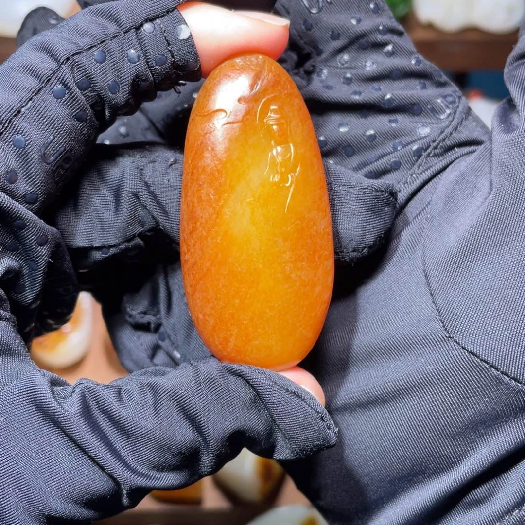 二***书和田玉未镶嵌颈饰观音