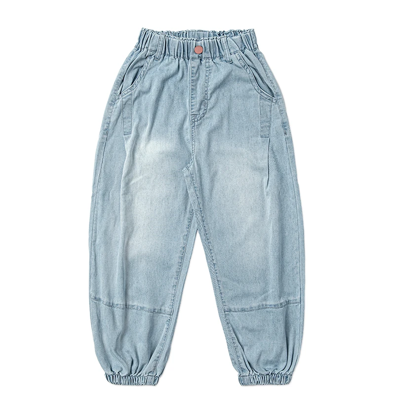 哈比熊2025新款儿童时髦宽松长裤中大童百搭休闲束脚裤