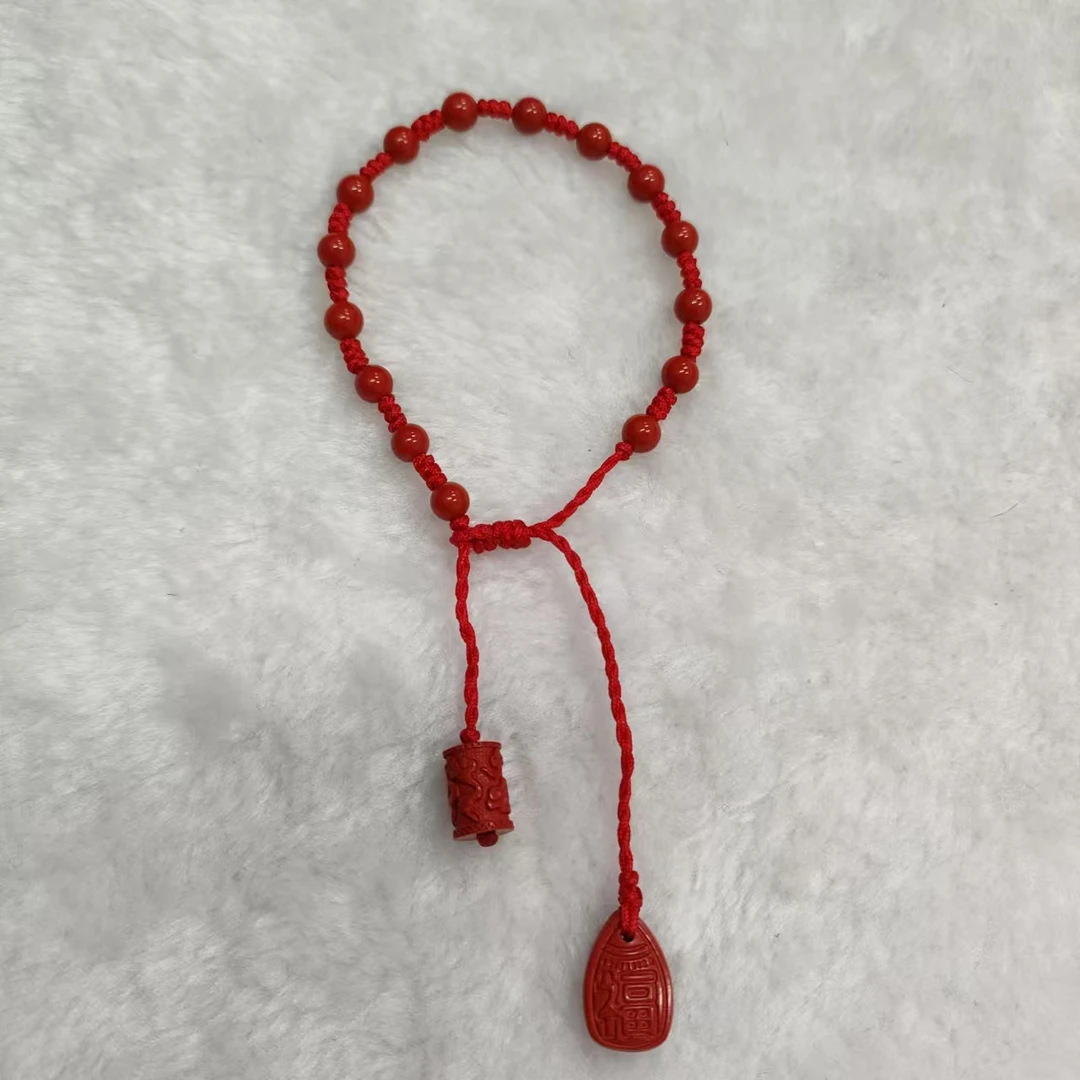 含辰砂工艺品0108-012 朱砂一路福手链 新款时尚简约款可调节