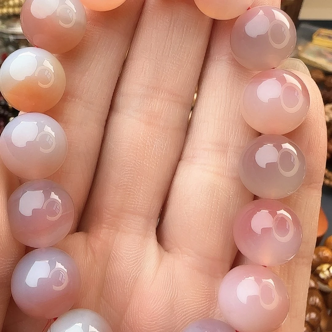 南红玛瑙手链未镶嵌黑洞南红