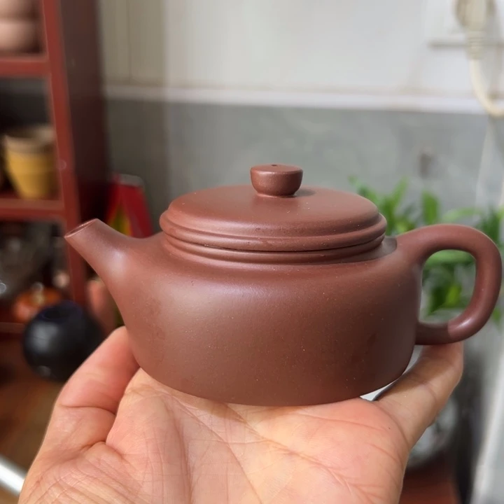 紫砂茶壶紫泥德中150cc