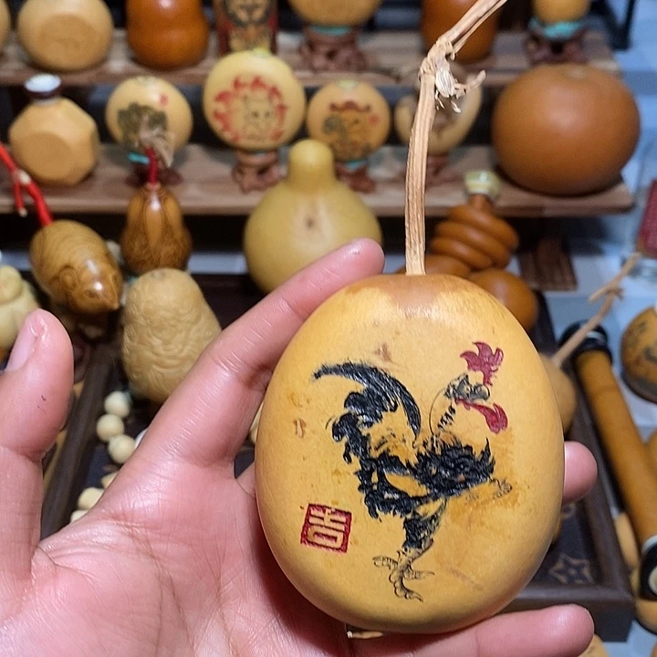 磨刻大公鸡葫芦葫芦