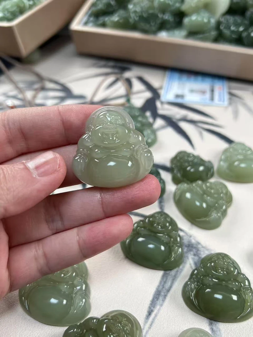 和田玉青海料佛公