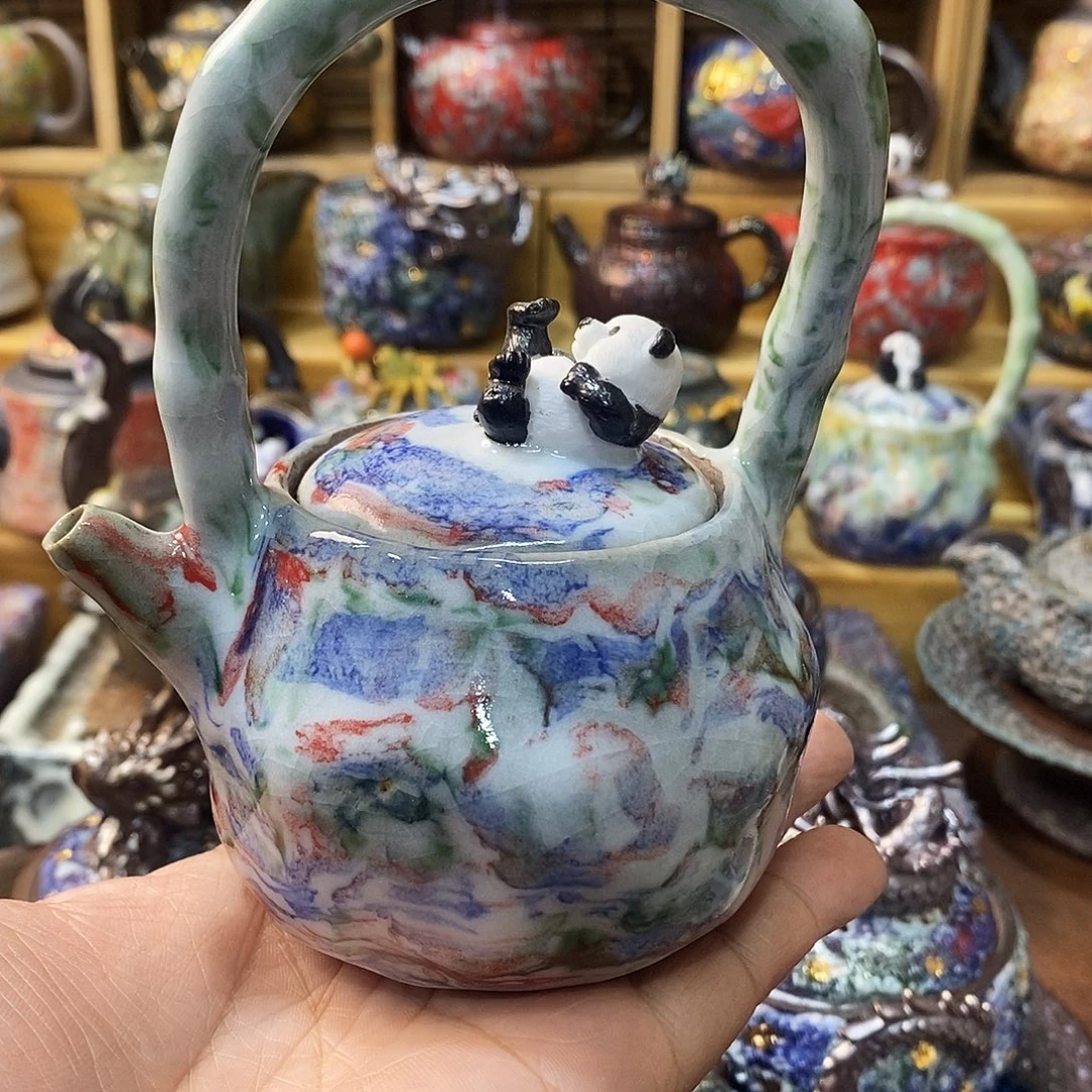 粗陶志野柴烧茶器