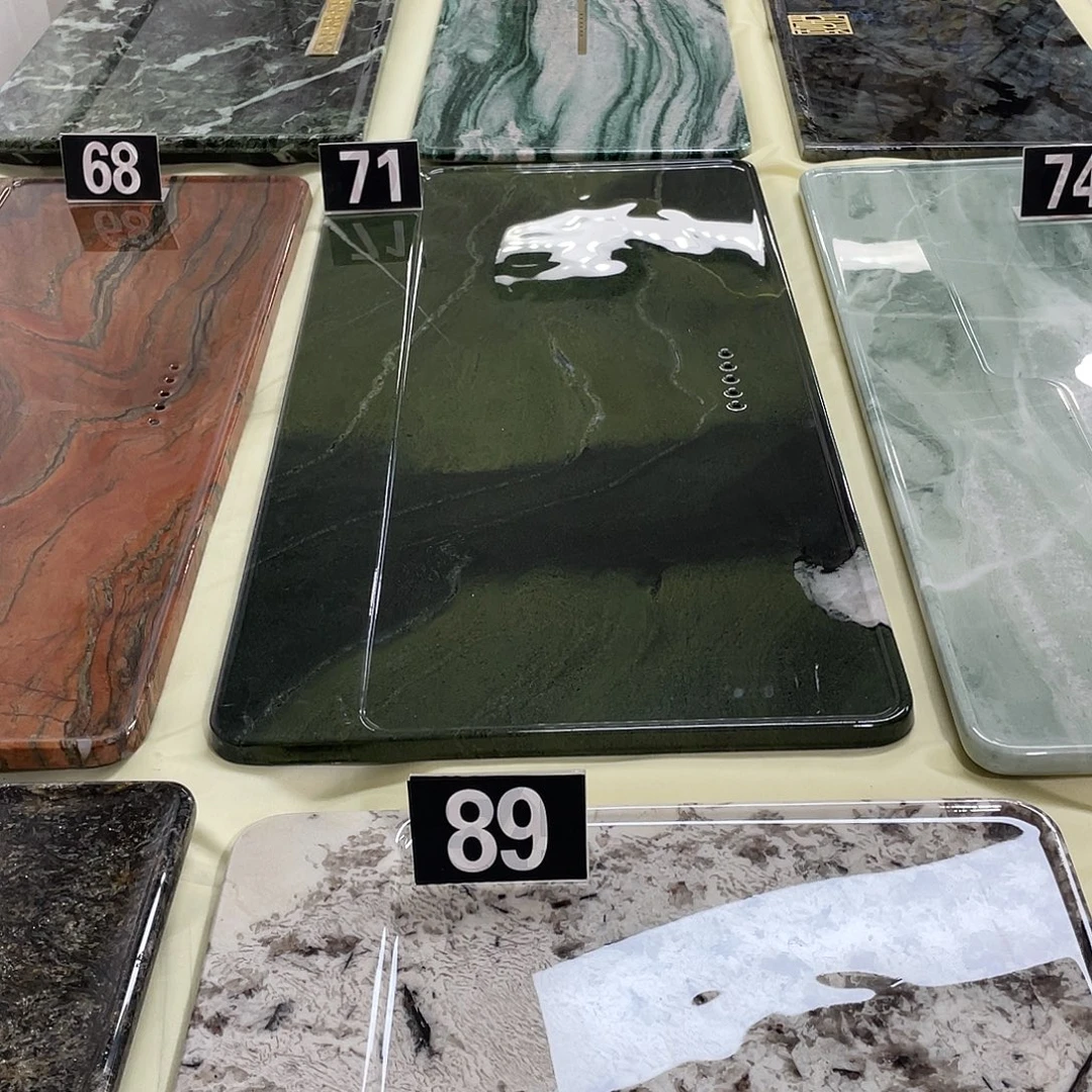 逆***翔天然奢石牛油果绿茶盘80*40