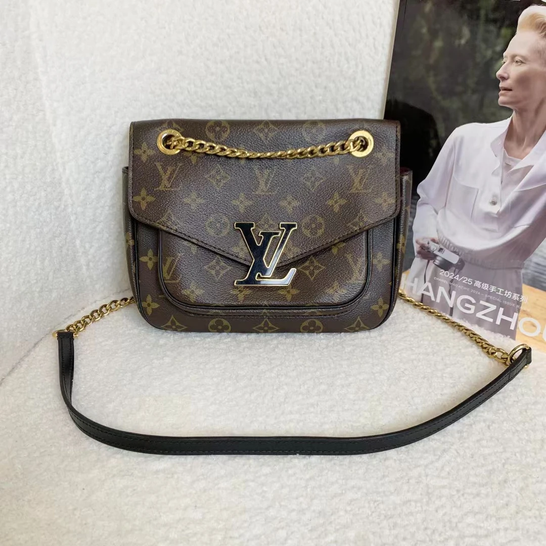 99新 LouisVuitton/路易威登  壹臻/老花passy邮差包芯片11651371
