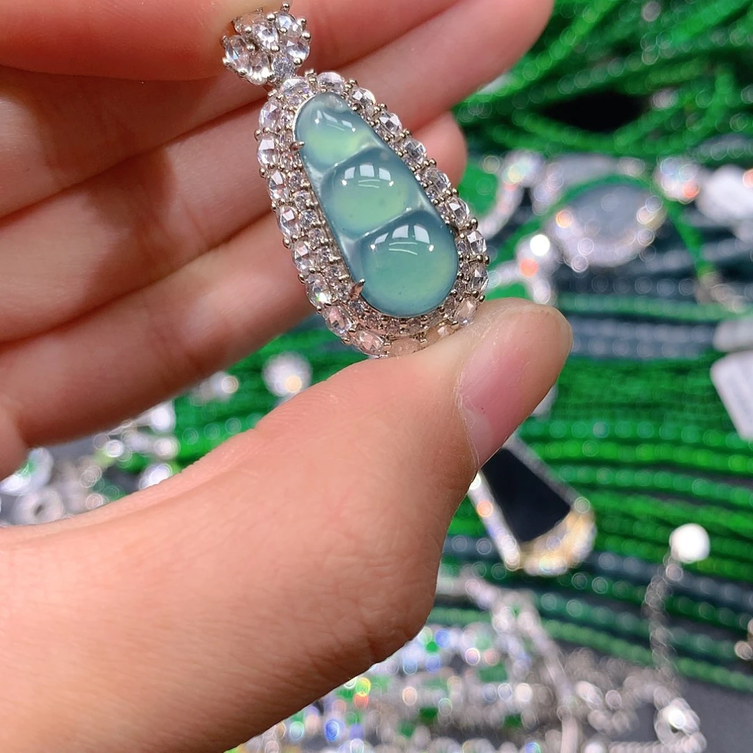 翡翠戒指未镶嵌天然翡翠