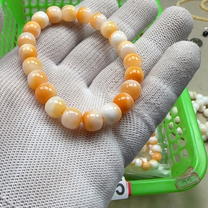 白玉菩提吊坠红色2775