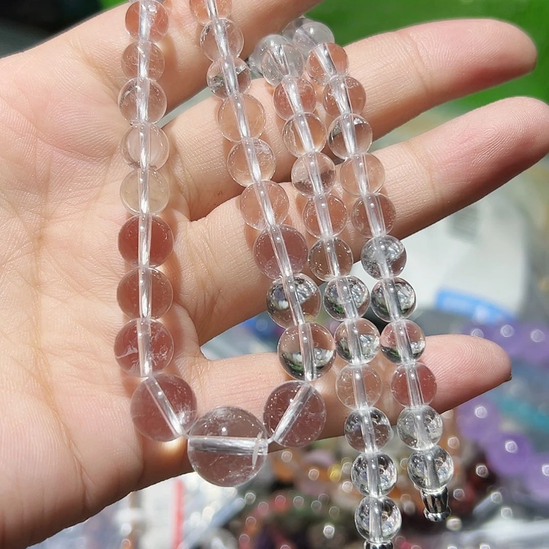 水晶手链未镶嵌喜马拉雅高晶体白水晶塔链146号