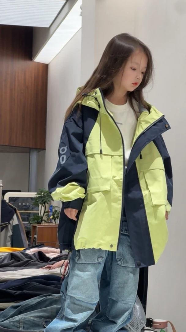 MX903户外冲锋棉衣中性男女童儿童童装中大童