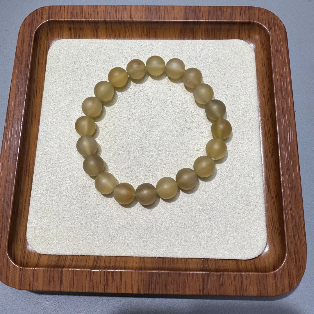 非金属珐琅项链 白色1.0mi圆珠手串 C154