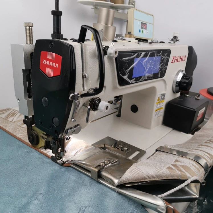 ZHUHUI朱辉窗帘实战工艺自动设备成品帘双包门襟捆条工艺专业机器