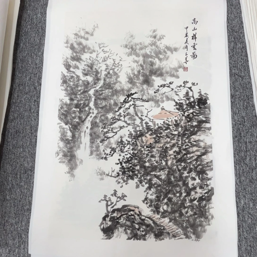 国画绘画作品多次参加68.45