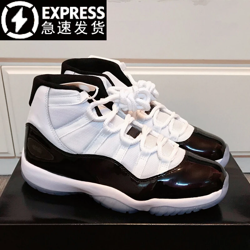 【高品质】aj11官方正版篮球男鞋女2025新款透气莆田康扣魔王高帮潮