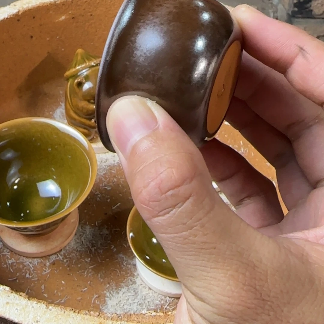 茶盏白丁柴窑鸡缸