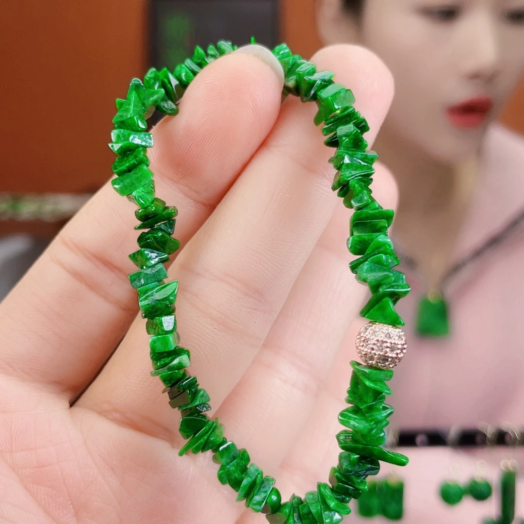 翡翠未镶嵌耳饰饰品