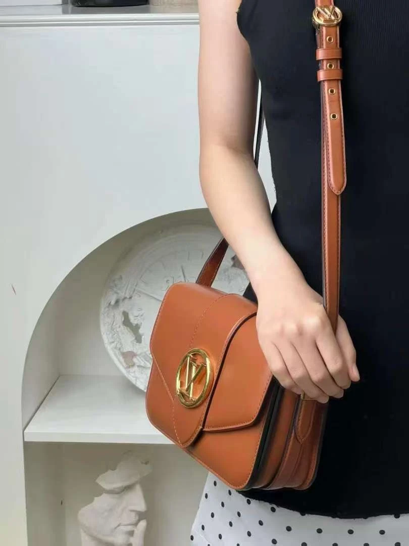 99新 LouisVuitton/路易威登 LV pont 9 焦糖色包/优品