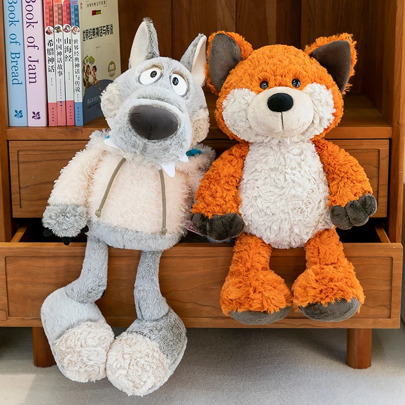 丑萌大灰狼玩偶披着羊皮的狼公仔男孩子毛绒玩具抱枕男生款布娃娃
