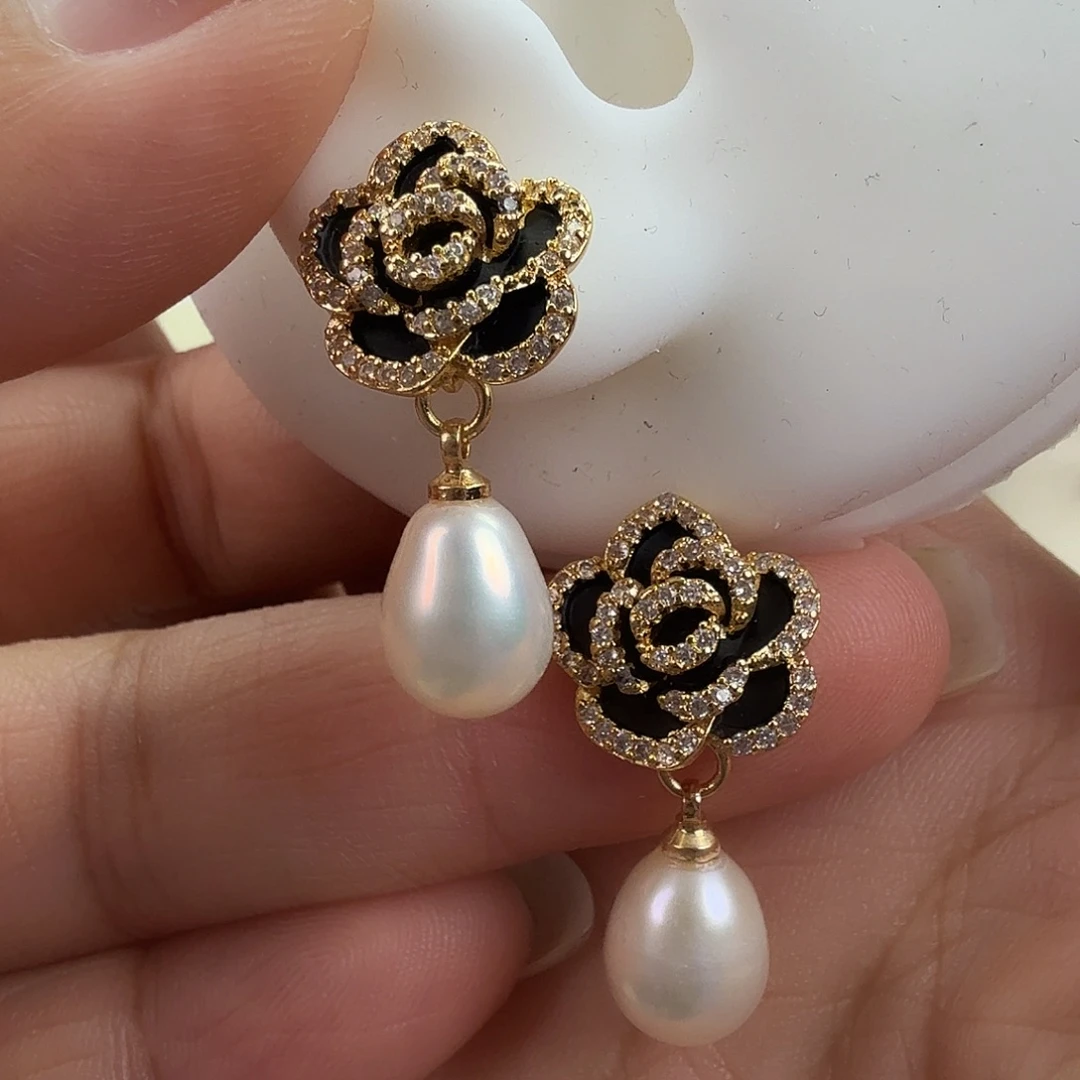 淡水珍珠未镶嵌耳饰